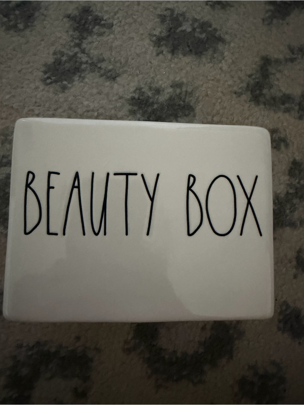 White Ceramic 'Beauty Box' Storage